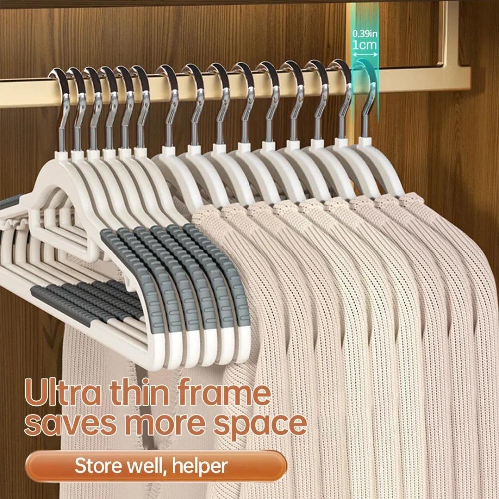 10-1 PCS Clothes Hanging Household Hangers Non-slip Dormitory Bedroom Special Storage Clothes Hanging No Trace