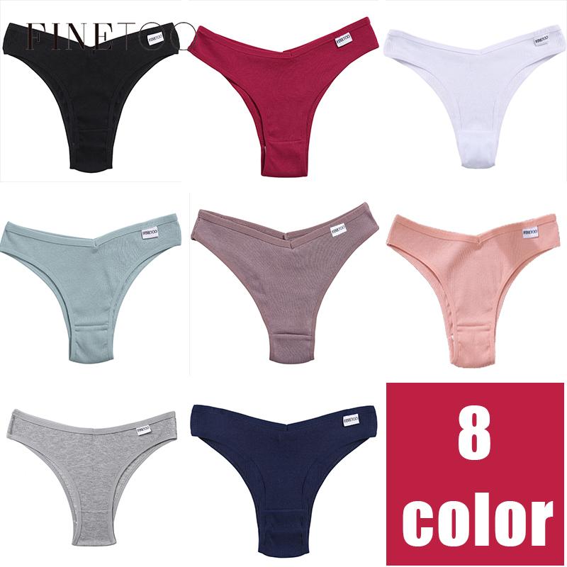 3PCS/Set Cotton Lingerie Panties Sexy Underwear Women Briefs Tangas Female Underpants Pantys Thong Panties Bikini Solid 6 Color