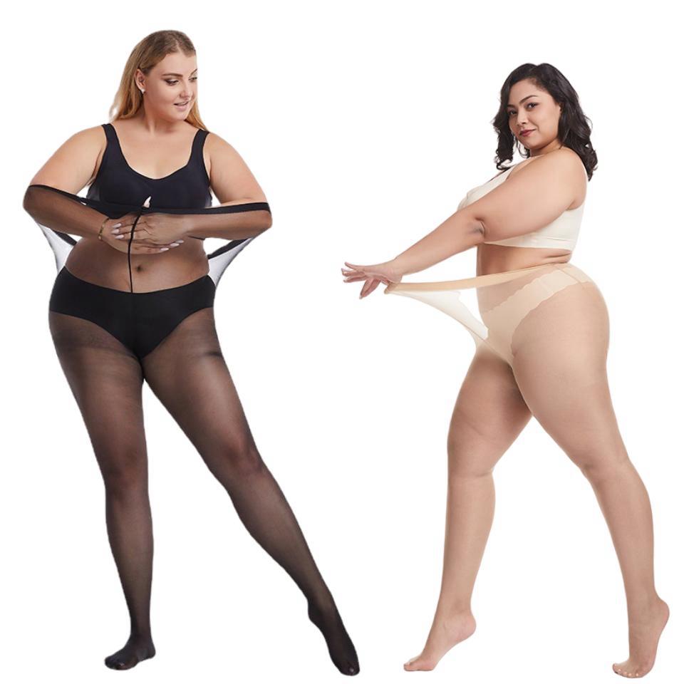 Plus Size Pantyhose Large Size Thin Stretch Stockings XXL Fat Tights Oversized Leggings