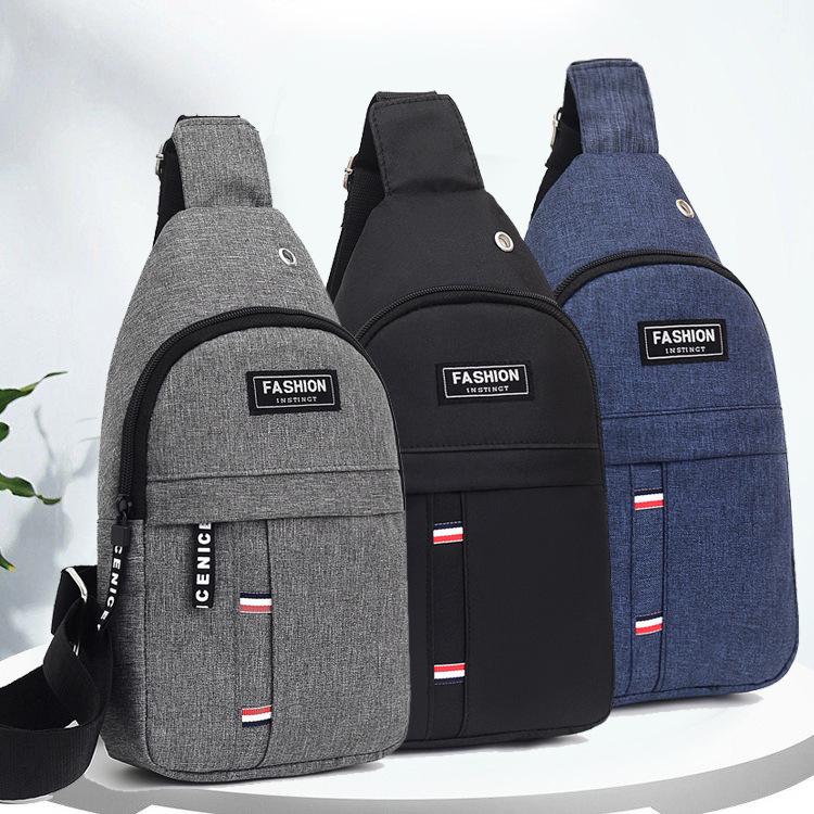 Chest Bag New Men Simple Nylon Fashion Waterproof One Shoulder Crossbody Bag