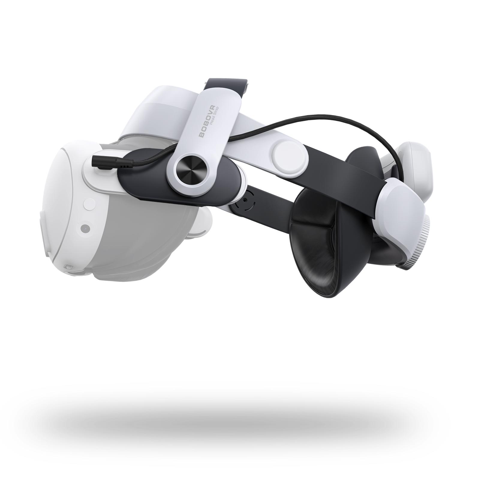 BOBOVR Ремешок на голову M3 PRO Comfort Battery, совместимый с Meta Quest 3 / Quest 3S, замена ремешку Elite, улучшенное время воспроизведения и поддержка