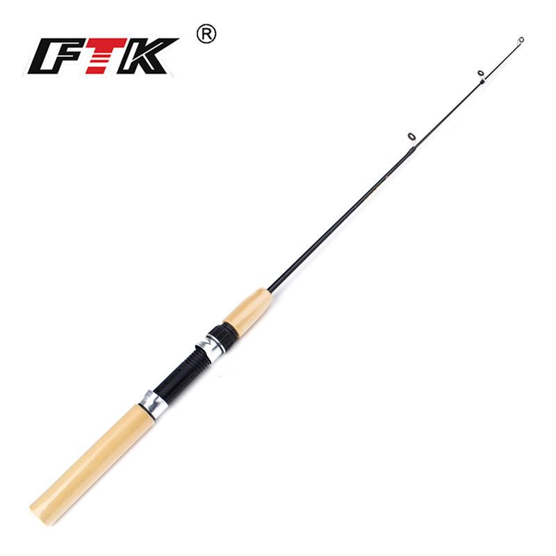 Зимние удочки для зимней рыбалки FTK 55 см/21,65 дюйма 65 см/25,59 дюйма/75 см/29,52 дюйма CW10-20G Катушки для зимней рыбалки Зимние мягкие удочки для ловли карпа