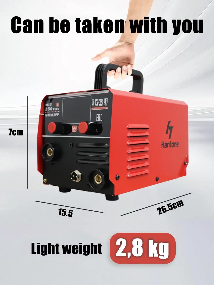 Полуавтоматический сварочный аппарат 3 в 1 MIG/TIG/MMA Светодиодный цифровой дисплей Без газа Для безгазовой пайки железа Инверторные сварочные аппараты IGBT