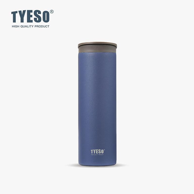 Tyeso 500ml Thermoses Insulated Stainless Steel Travel Mug Leak-Proof Direct Water Bottle Portable Car Coffee Cup Vacuum Cup