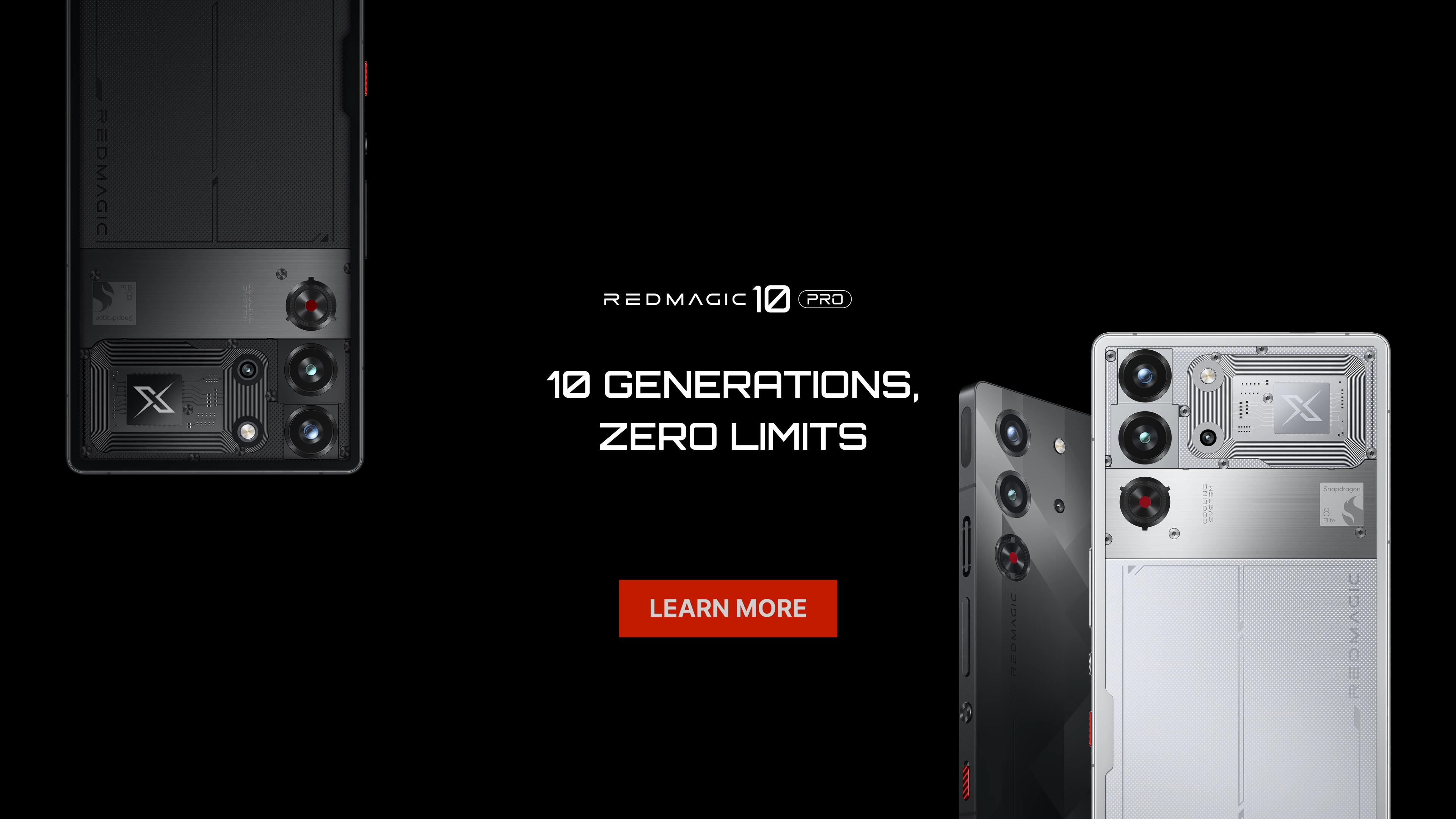 Игровой телефон REDMAGIC 10Pro 5G, экран FHD+ 144 Гц 6,8 дюйма, камера под дисплеем, разблокированный Android-телефон емкостью 7050 мАч, Snapdragon 8 Elite 24+1 ТБ