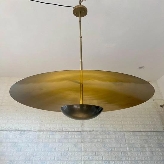 Подвесной светильник из латуни, современный подвесной потолочный светильник для гостиной, столовой, кухни, золотой купольный светильник для домашнего декора