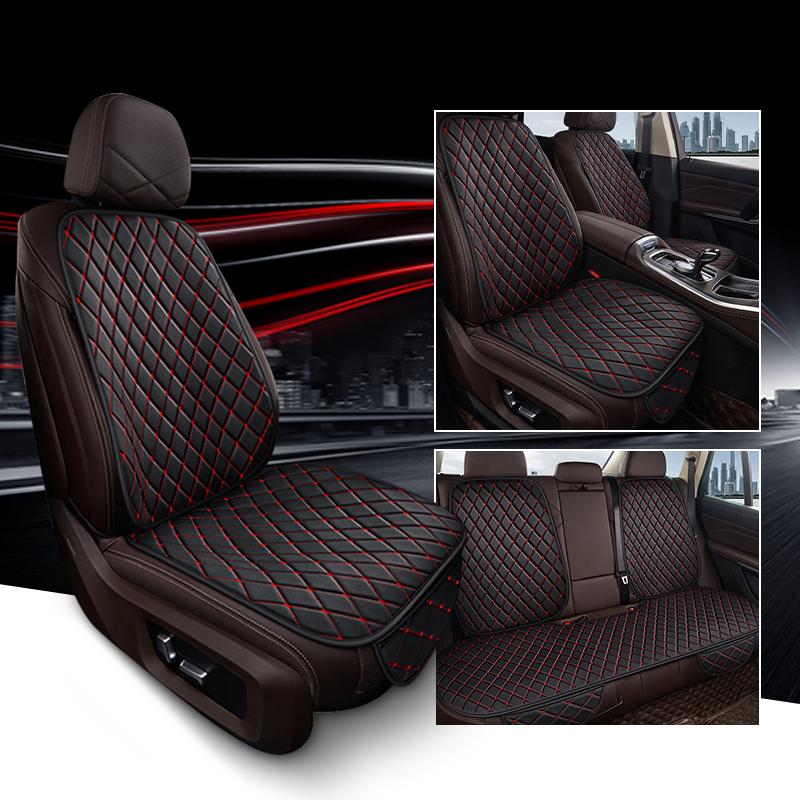 SEAMETAL Чехол на сиденье автомобиля из искусственной кожи, подушка сиденья со спинкой, дышащий протектор сиденья автомобиля