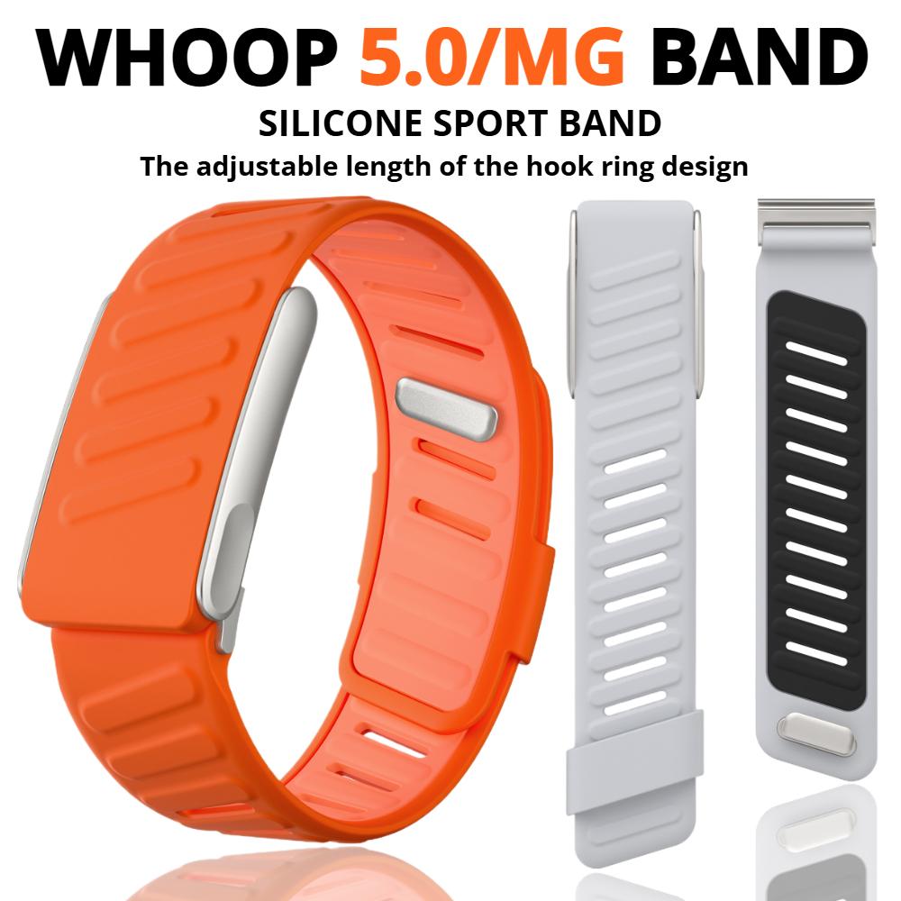 Спортивный силиконовый ремешок для часов для WHOOP 4.0/5.0/5.0 MG браслета, силиконовый ремешок для часов, дышащий, регулируемый, аксессуары для Whoop