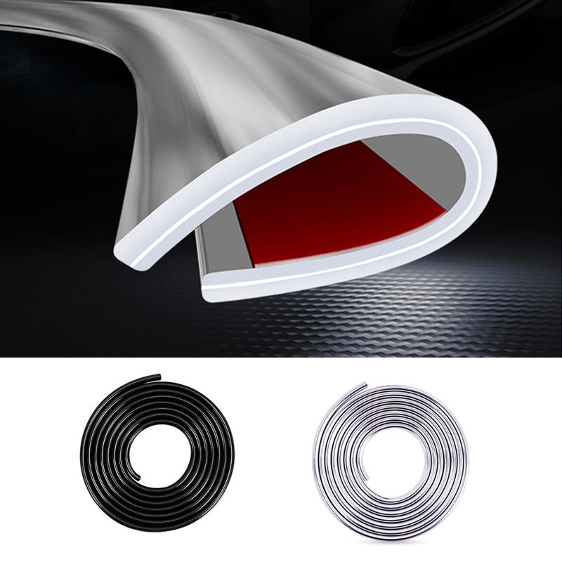 SEAMETAL Хромированная накладка на кромку двери кузова автомобиля, защитная полоса от царапин, 5 м/10 м