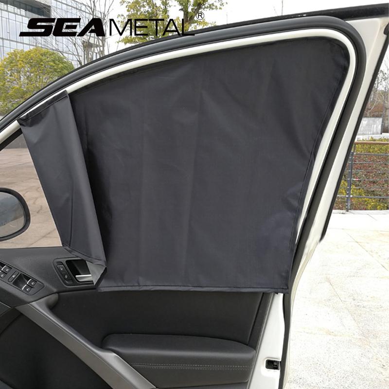 SEAMETAL Magnetic Car Side Window Curtains Sun Shade UV Ray Blocking Sun Protection
