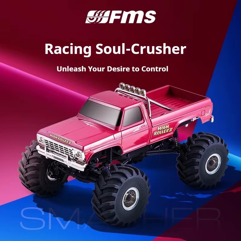 FMS 1/24 Crusher Climbing Car RC Remote Control Off-Road Vehicle Climbing Car Four-wheel Drive Electric Vehicle Car Model RTR
