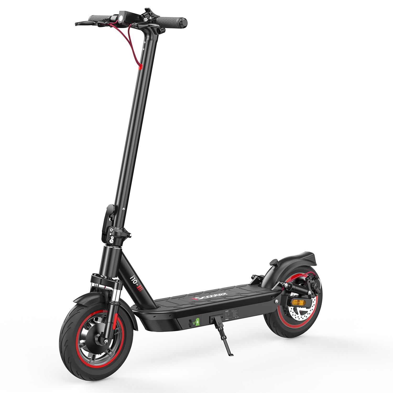 iScooter I10 City Electric Scooter with APP Control, 650W & 36V 15Ah Commuter Lightweight E-Scooter, 10" Pneumatic Tires Foldable E-Scooter