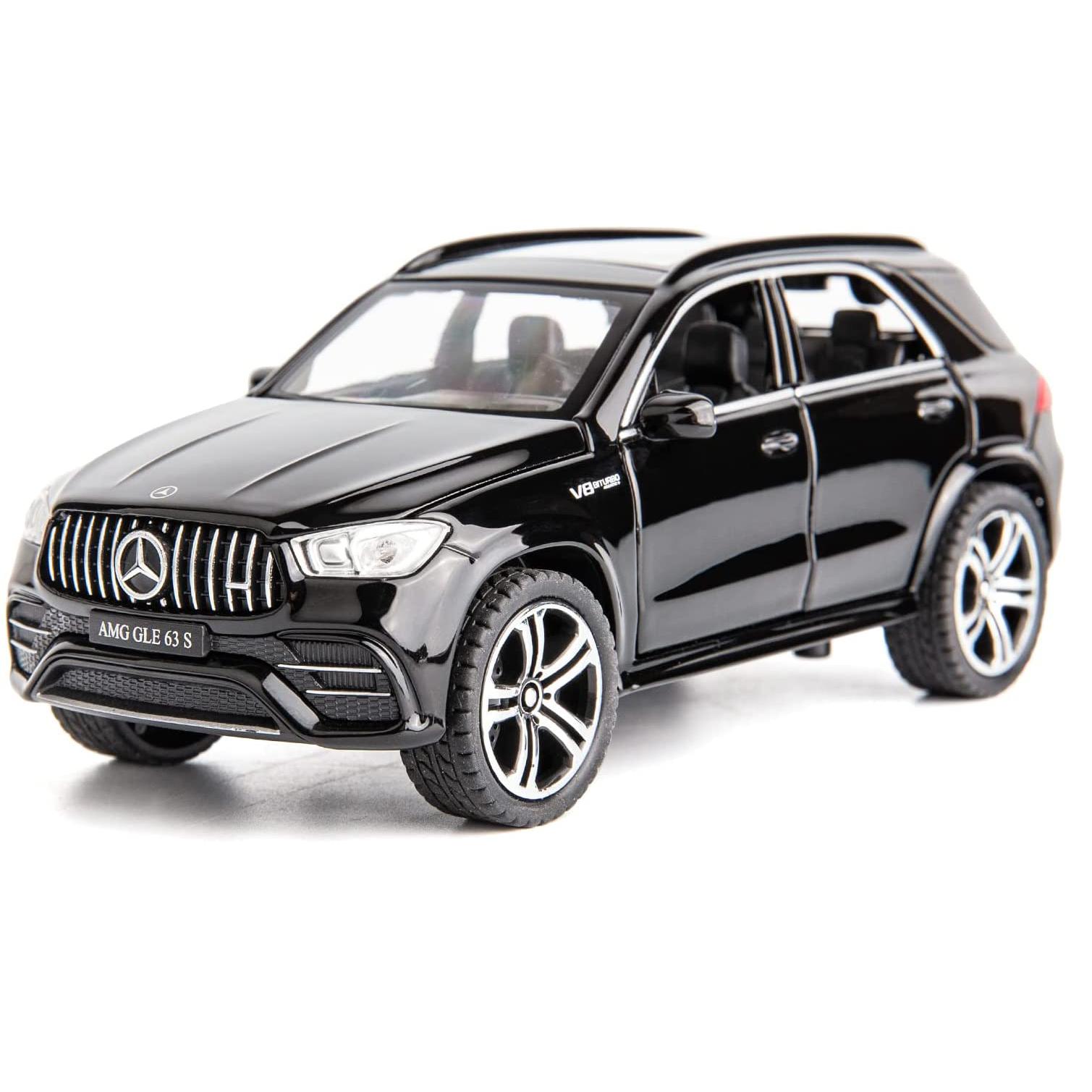 1/32 масштаб Benz AMG GLE 63S внедорожник игрушечный автомобиль, литая под давлением модель автомобиля с откидной спинкой со светом и звуком игрушечный транспорт для детей и мальчиков