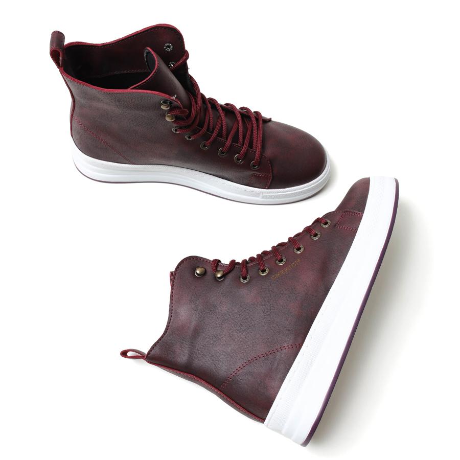 Chekich Men Footwear Boots for Men Navy Blue Color Faux Leather Laces Model Vulcanized Material Winter Season Shoes Ankle Warm Wedding CH055