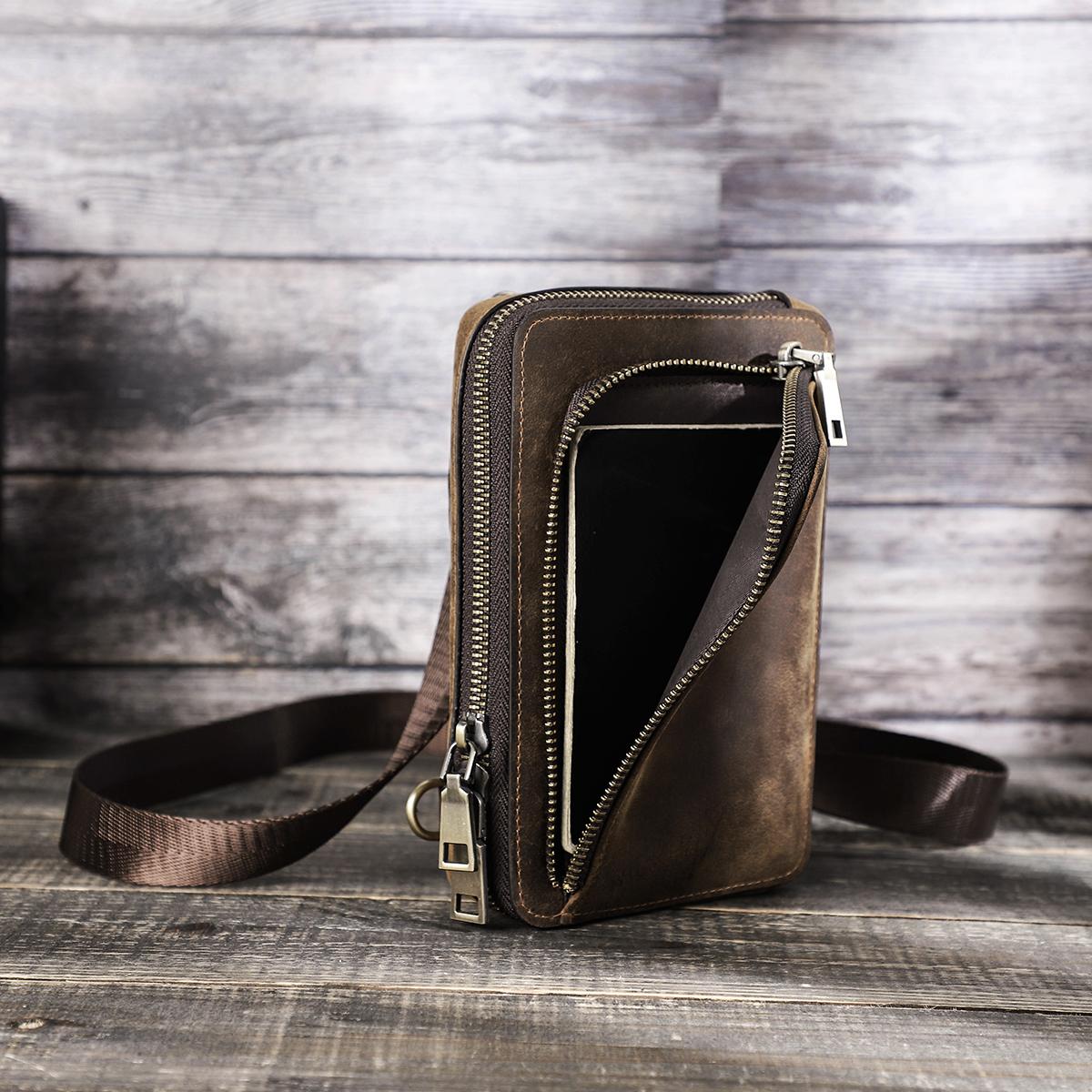 Мужская сумка через плечо из натуральной кожи, маленькая сумка для телефона, сумки на плечо для мужчин, винтажные мужские сумки-мессенджеры