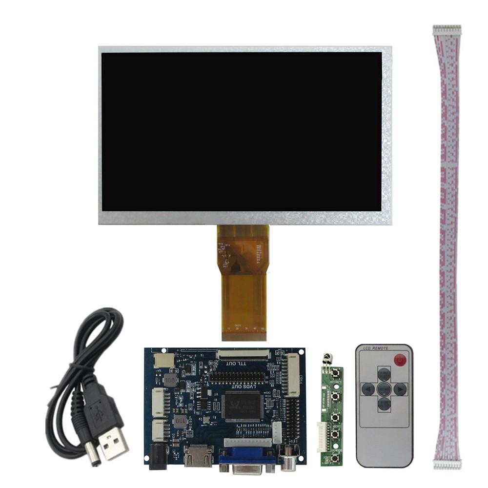 2AV driver control board with 7" monitor, 1024x600