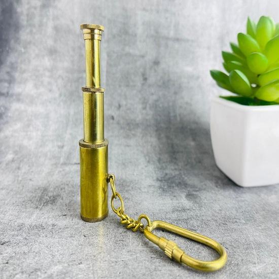 Карманный спутник звездочета: Миниатюрный брелок для телескопа, твердая латунь