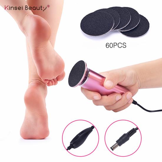 Electric Foot Callus Remover Electric Foot File Pedicure Files Machine Feet Care 60 PCS Sandpaper Feet Dead Skin Callus Removal