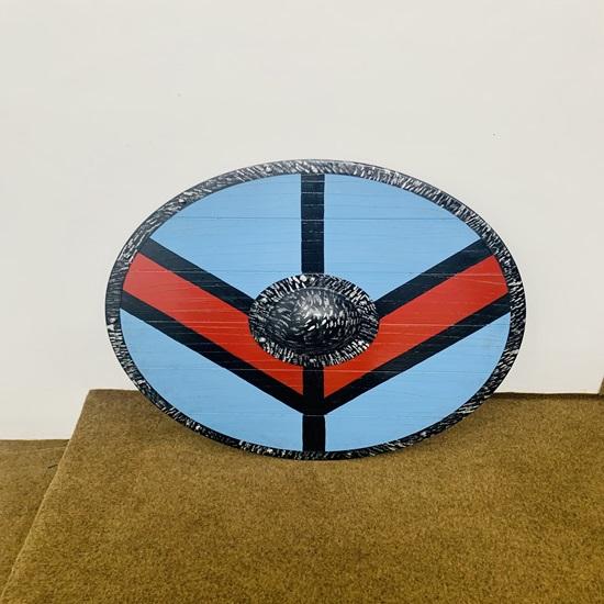 Средневековый рыцарь Лагерта, носимый в бою, щит викингов, исторический деревянный круглый щит