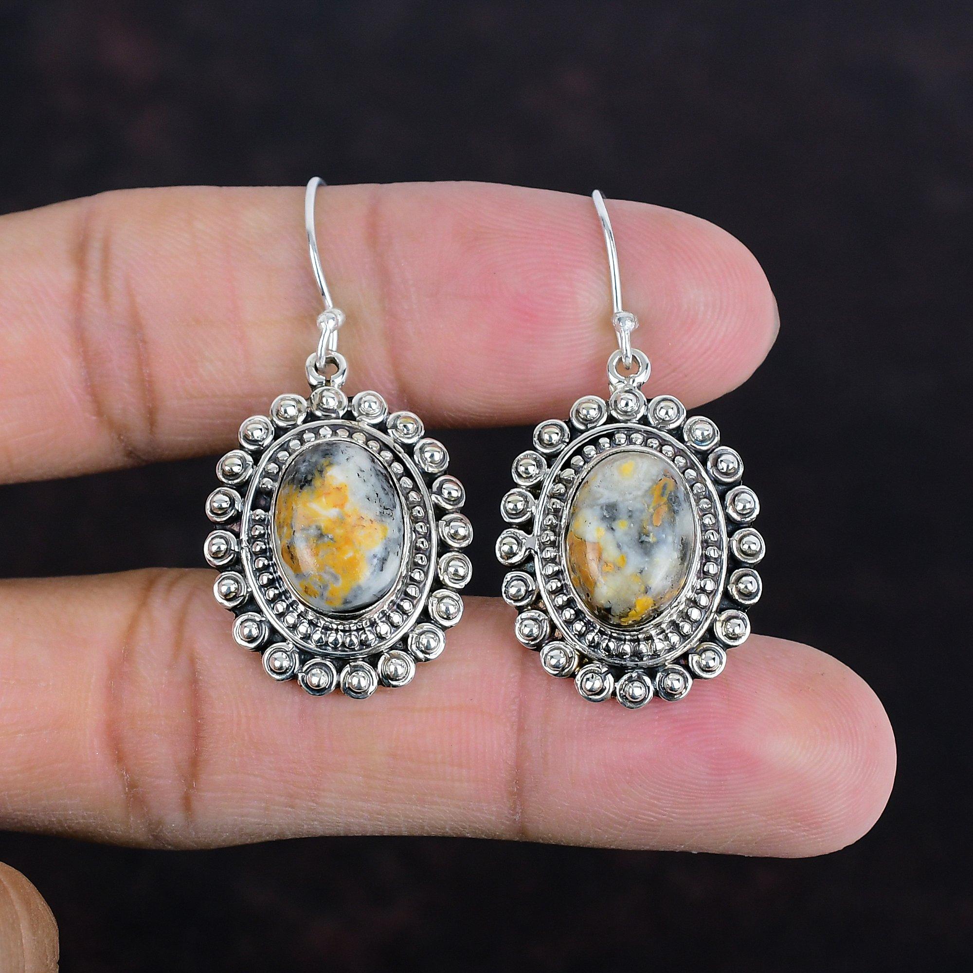 Серьги из яшмы Малигано, драгоценные камни, ювелирные изделия ручной работы, винтажные серьги из стерлингового серебра 925 пробы, дизайнерские ювелирные изделия, подарки для нее, висячие серьги