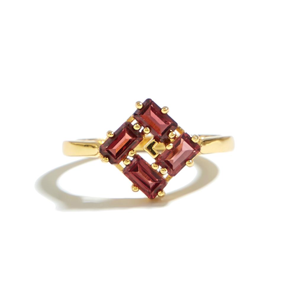 Женское кольцо из стерлингового серебра 925 пробы с натуральным красным гранатом окт3*5 мм, драгоценный камень, изысканные украшения для девочек, хороший подарок на день рождения Bolai