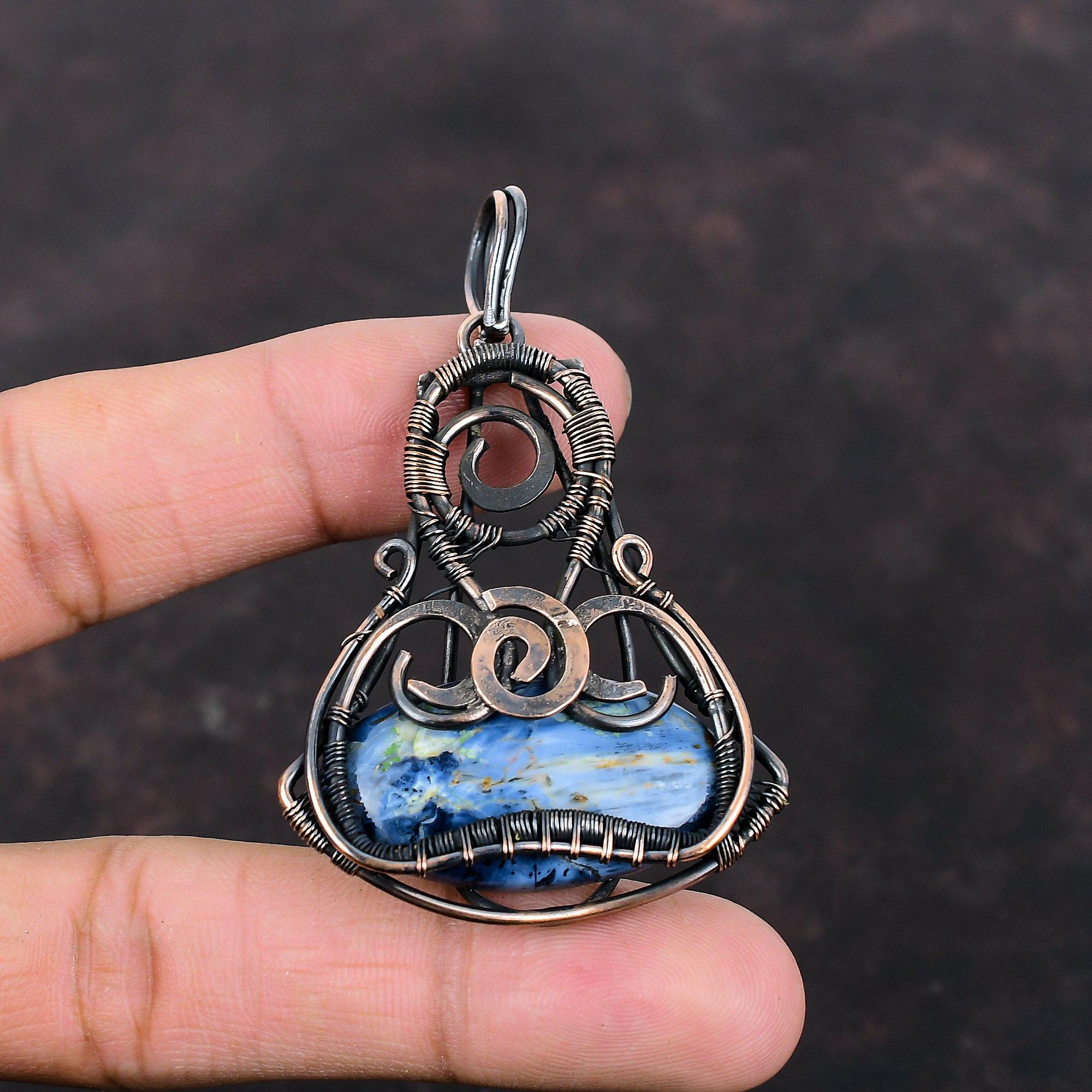 Pietersite Copper Cuins Cuin Wrapped Cuin Wire Wrapped Gemstone Cuin Pietersite Jewelry Handmade Wire Wrap Jewelry Gift For Women