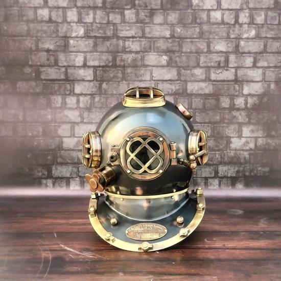 45.72 Cm Diving Helmet Commando Diving Helmet Scuba Diving Helmet US Navy Mark V Divers Helmet Marine Deep Diving Helmet Home Decorative