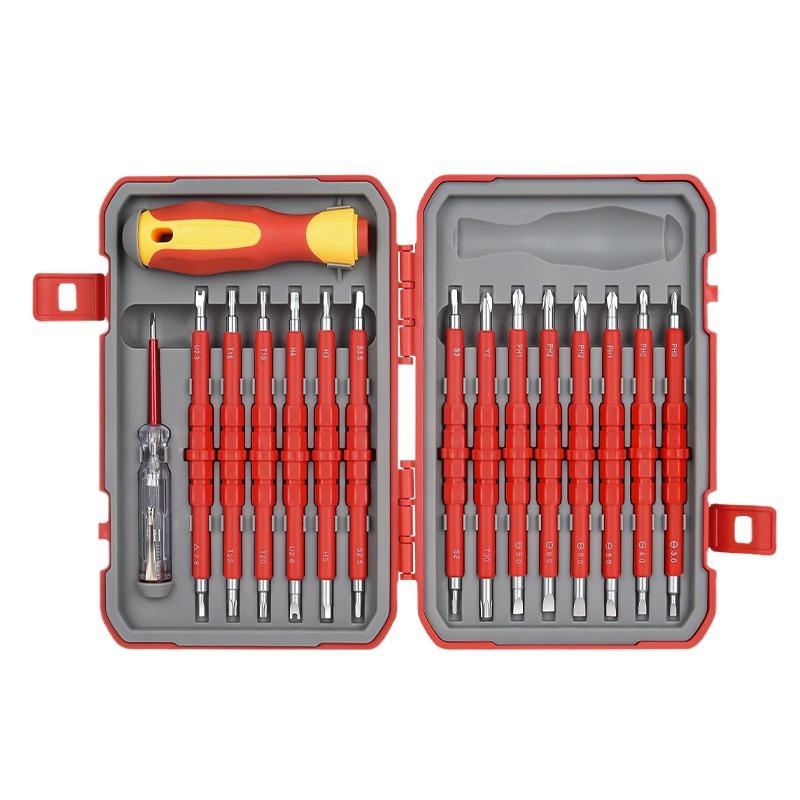 Insulated Screwdriver Set Electrician Repair Screwdriver High Voltage Resistant 29 in 1