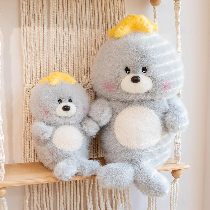 Милая мягкая плюшевая кукла морской лев мультфильм морские чучела животных домашний декор подарки для детей