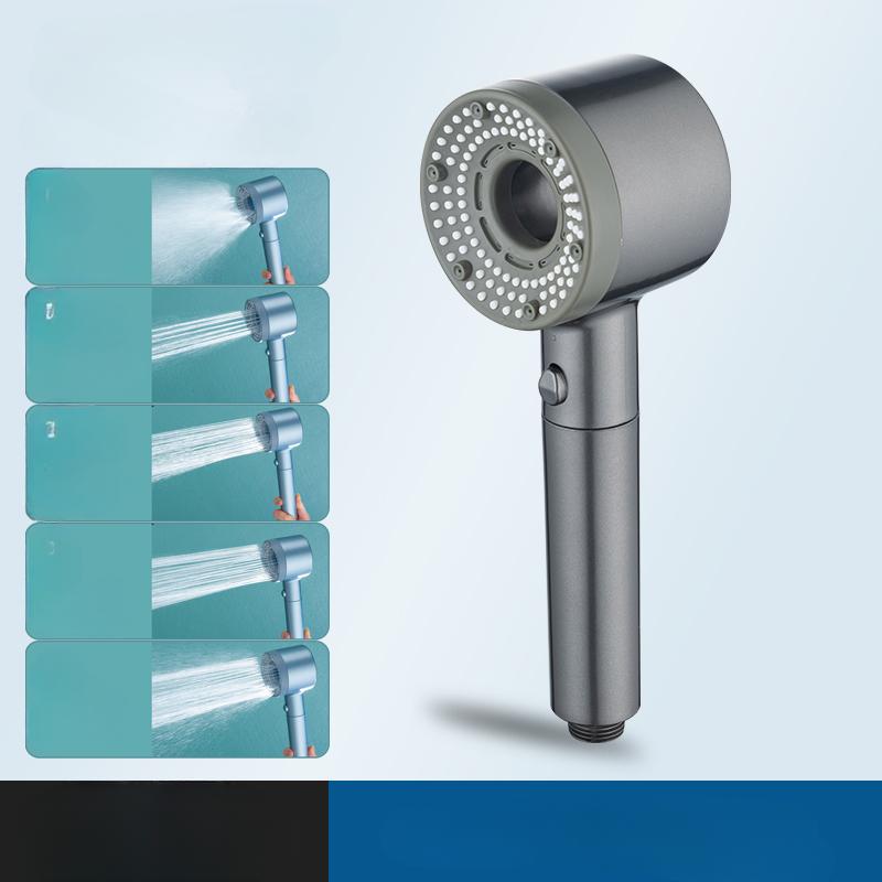 Душевая головка высокого давления, фильтрованная душевая головка с ручным управлением, несколько режимов распыления с кнопкой паузы, водосберегающая фильтрующая душевая головка, набор для душа,