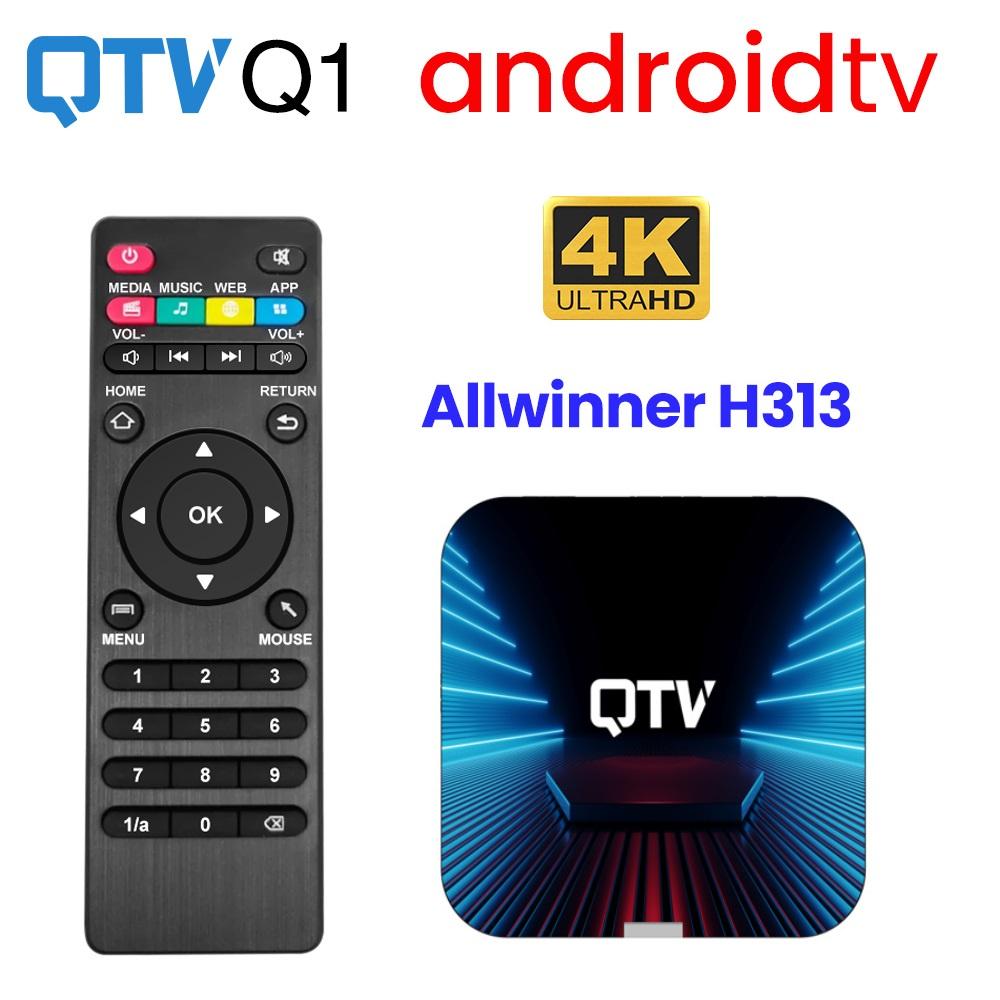 Smart TV Box VONTAR QTV Q1 Android 10 Allwinner H313 Поддержка 4K H.265 2.4G Wifi TV Dongle
