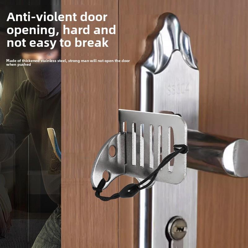 Скрытый Утолщенный Блокиратор Двери Верхний Безопасный Дверной Замок Противоугонный Дверной Замок Дом Отель Блокировка Двери Безопасный Дверной Стопор Артефакт