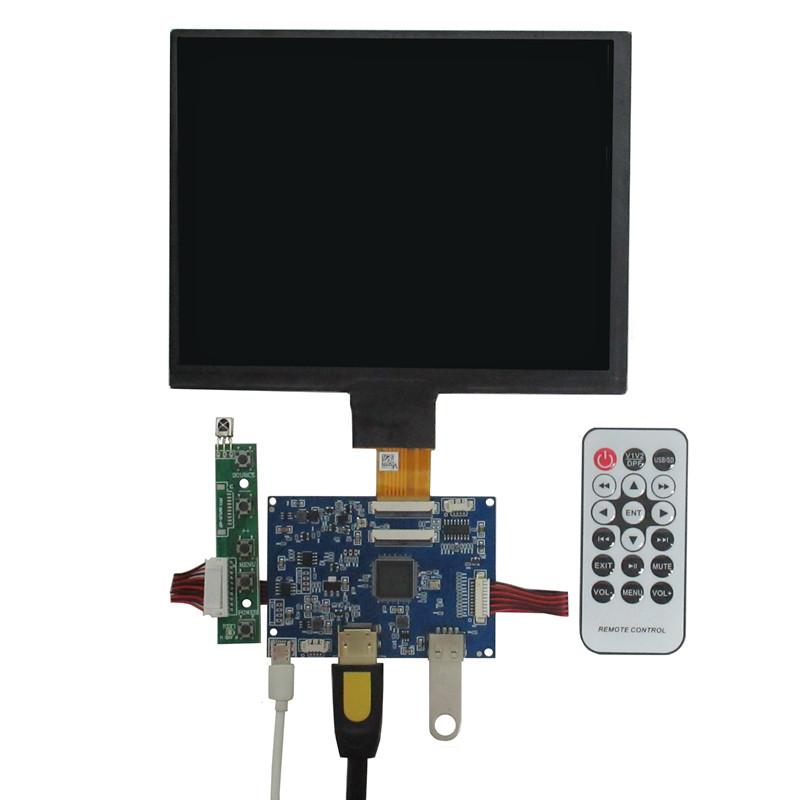 Driver control board with 8" monitor, 1024x768