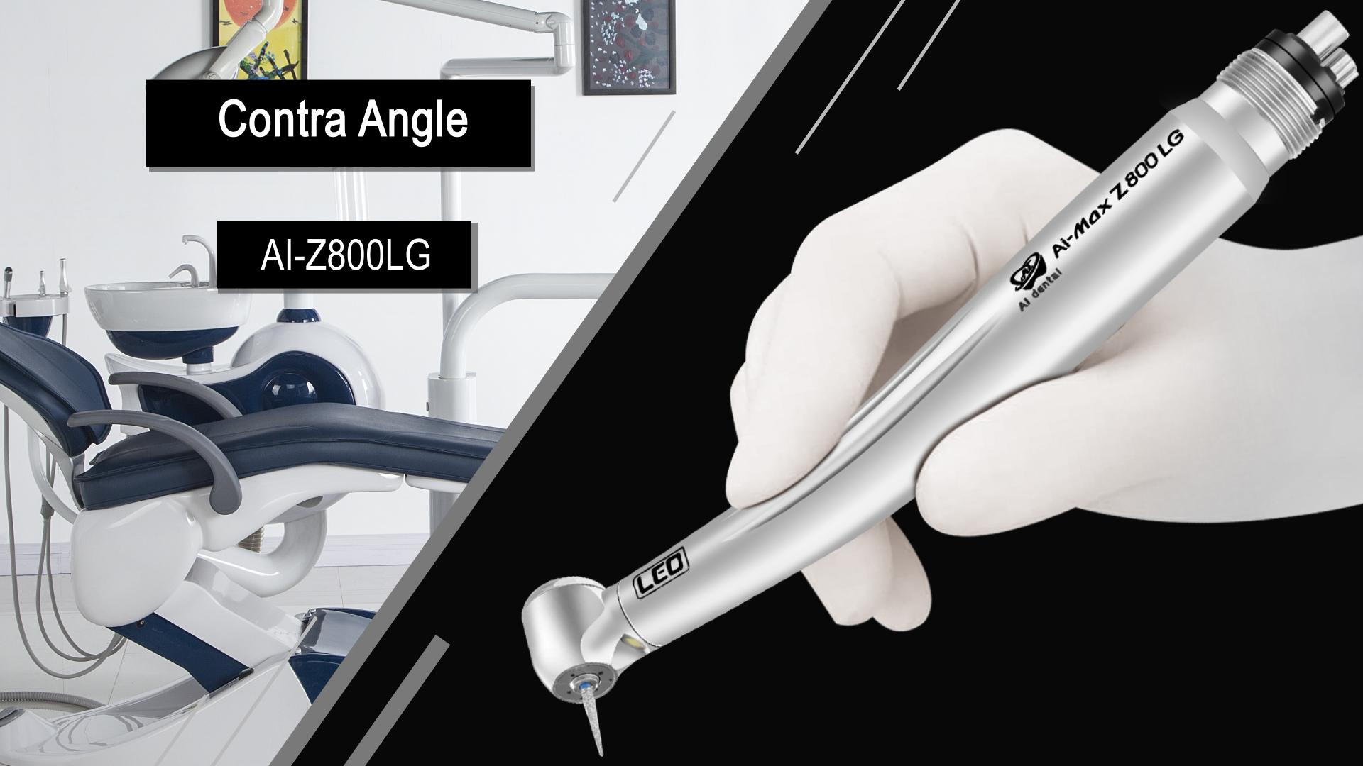 Стоматологический высокоскоростной наконечник Z800LG с автогенератором, светодиодный наконечник с миниатюрной головкой, 2/4 отверстия