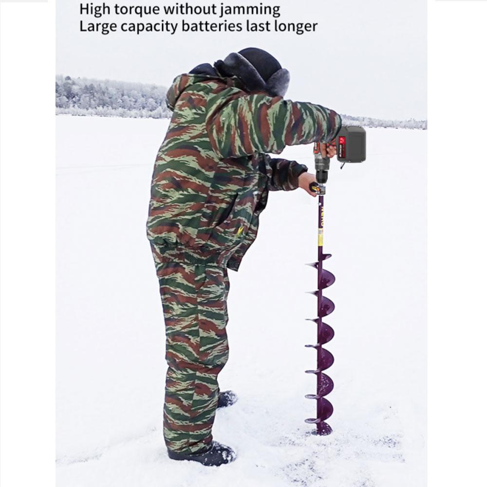 NAWIN 150NM Electric Screwdriver 13mm Ice Drill For Fishing Brushless Impact Electric Drill For Concrete Power Tool