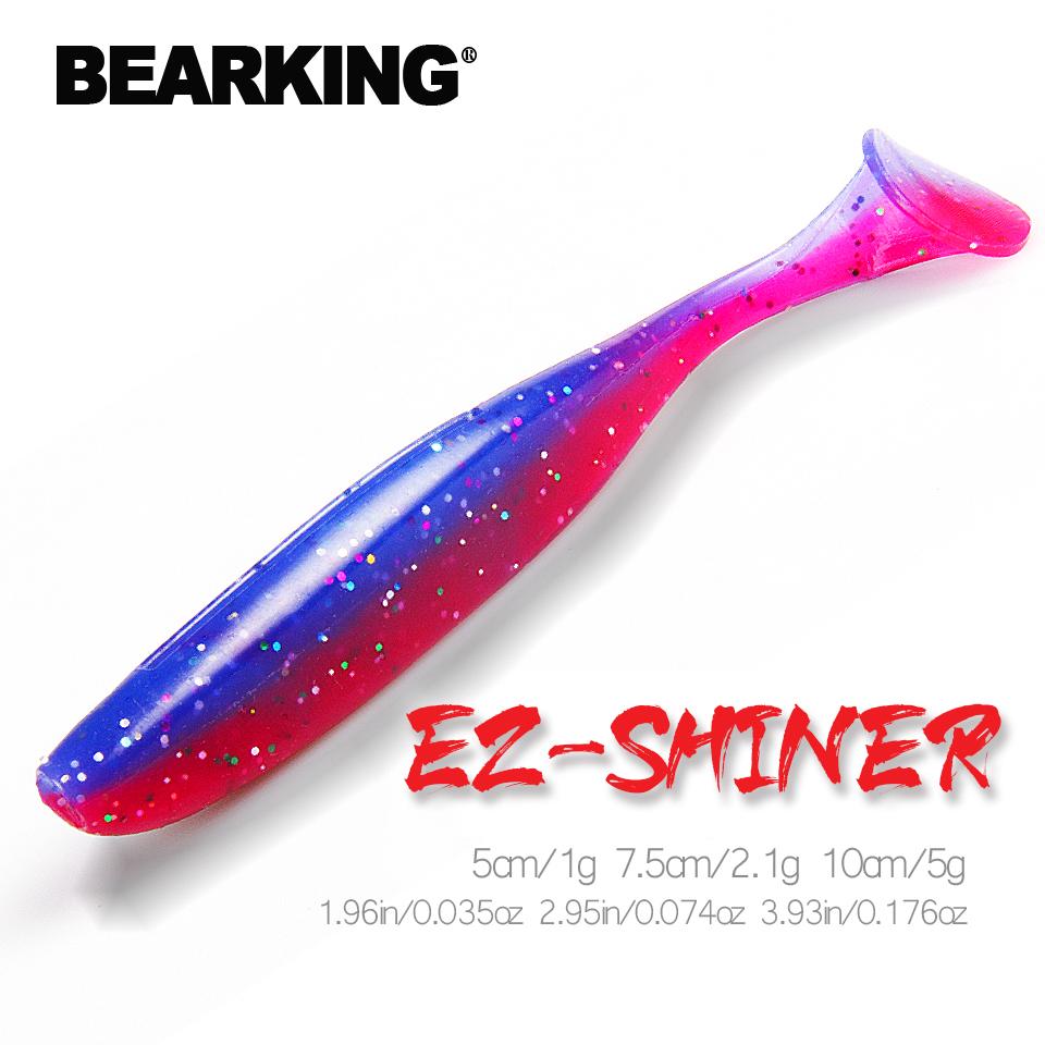 BEARKING Shiner 75 мм 2 г 16 шт./пакет рыболовные приманки мягкие приманки искусственные приманки снасти джеркбейты для щуки и окуня