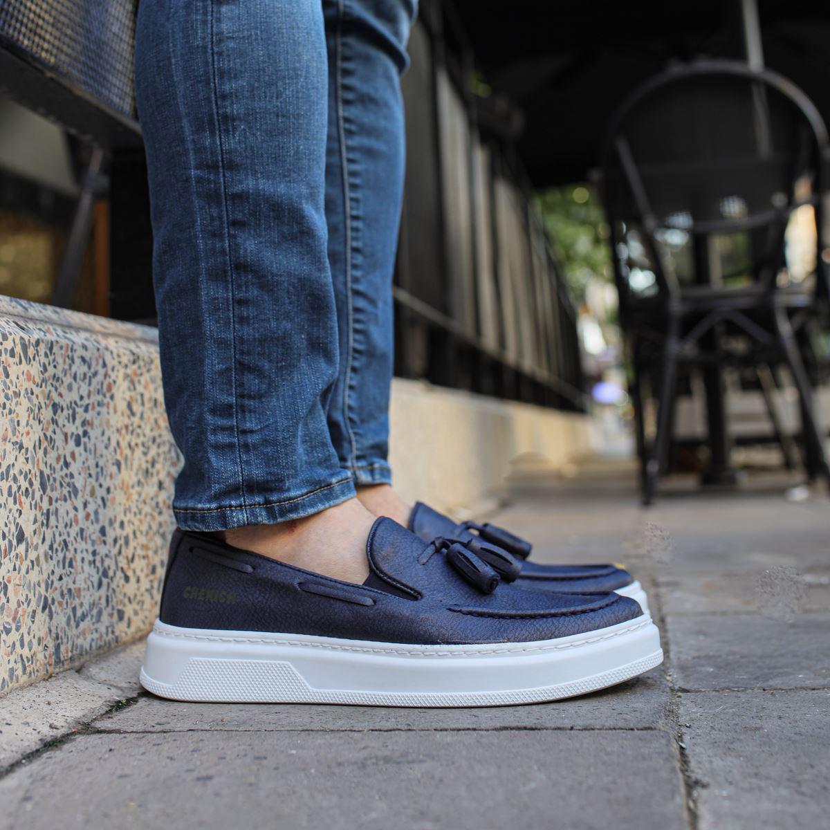 Chekich Мужская обувь, повседневная обувь, черные летние слипоны из искусственной кожи на высокой подошве, удобные модные спортивные классические свадебные офисные костюмы CH127