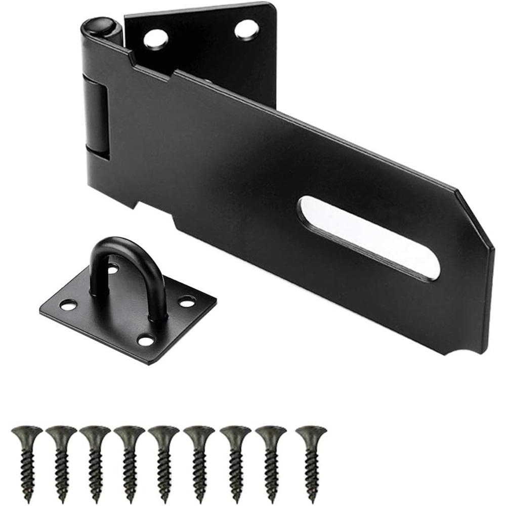 1 шт. Набор из прочной нержавеющей стали и скоб - засов для дверного замка, защелка для замка безопасности, защелка для сарая с винтами