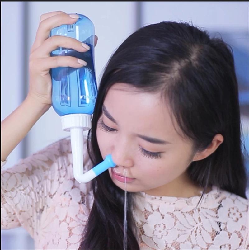 300ml Nose Wash Pot Adult Children Nasal Congestion Nasal Washer Irrigation Bottle