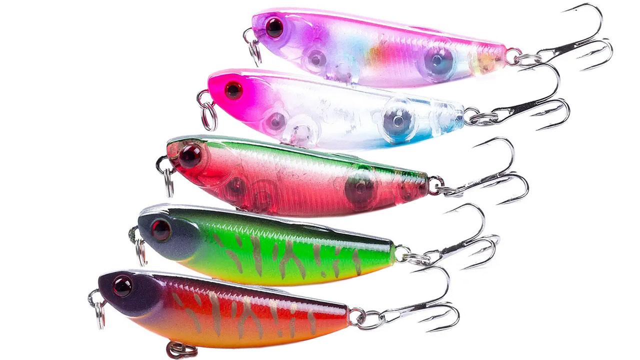 FOX Mini Walker Kit. Набор пластиковых приманок для рыбалки в коробке (5 pcs + box)