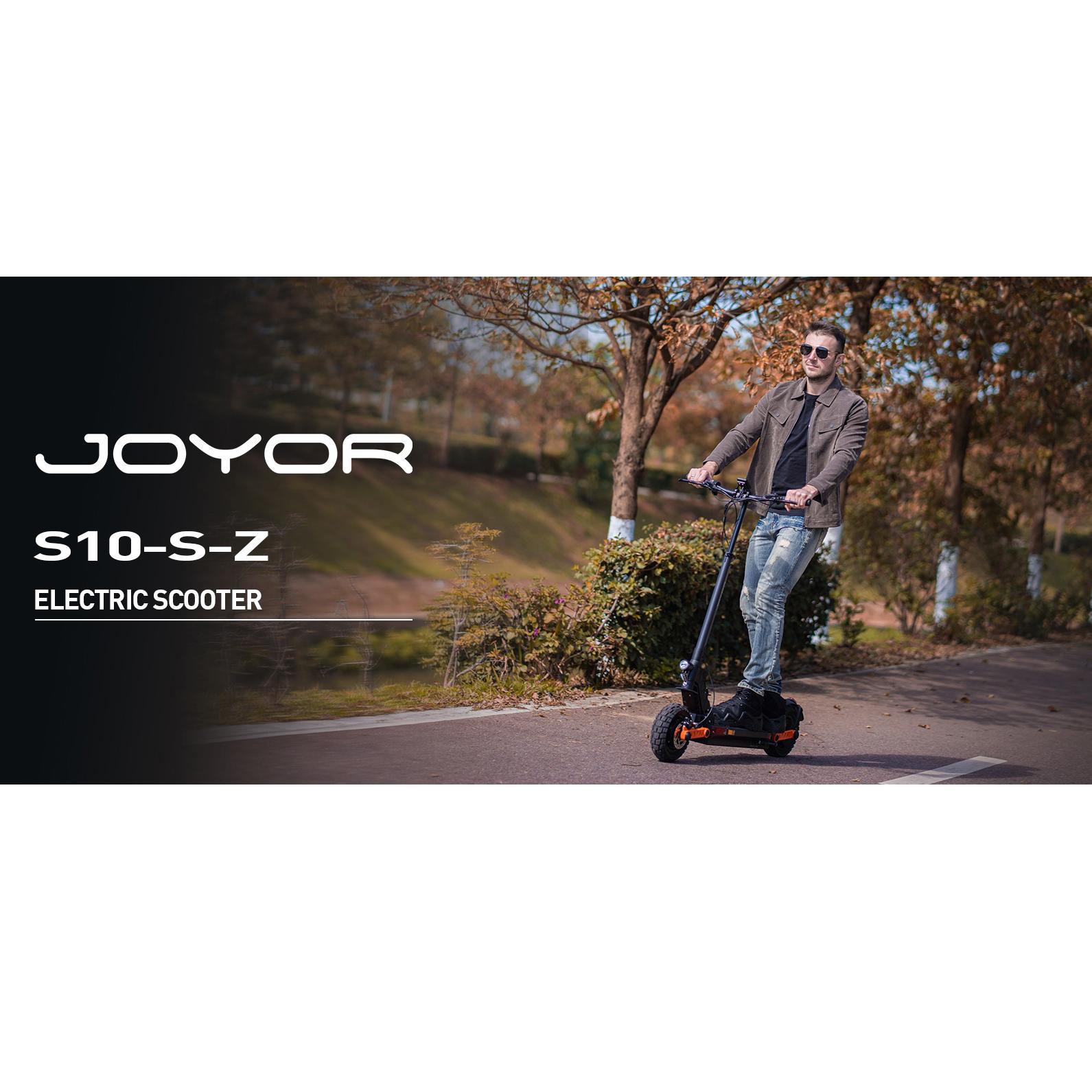 JOYOR S10-S-Z Adult Folding Electric Scooter 1000W Motor 60V18AH City Riding E-Scooter 10 Inch Rod Tire EScooter