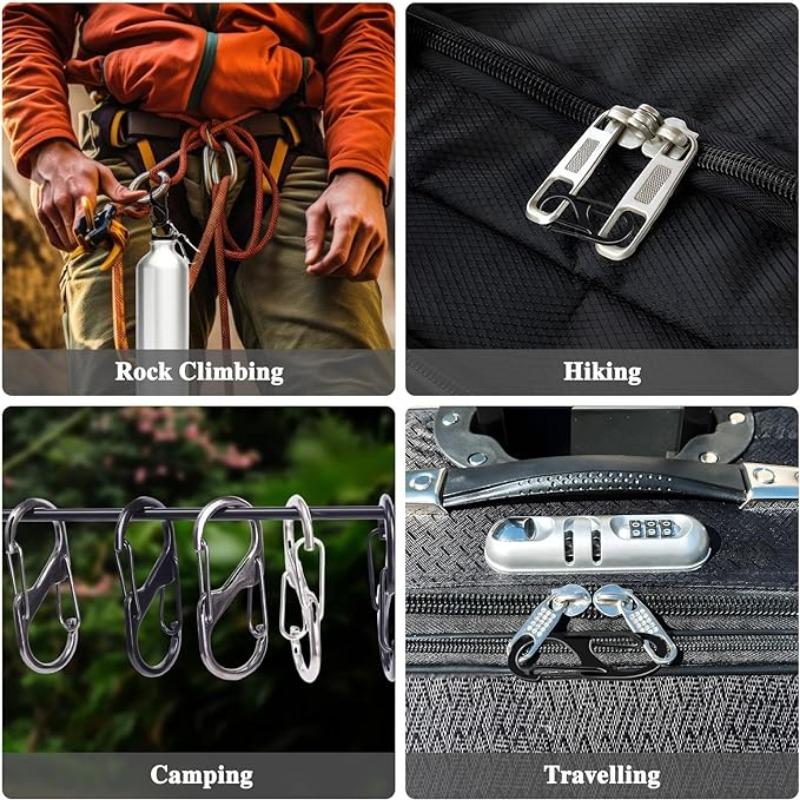 5 шт. карабин зажим для кемпинга снаряжение алюминиевый сплав походный карабин зажим брелок тактический брелок карабин пряжка веревка