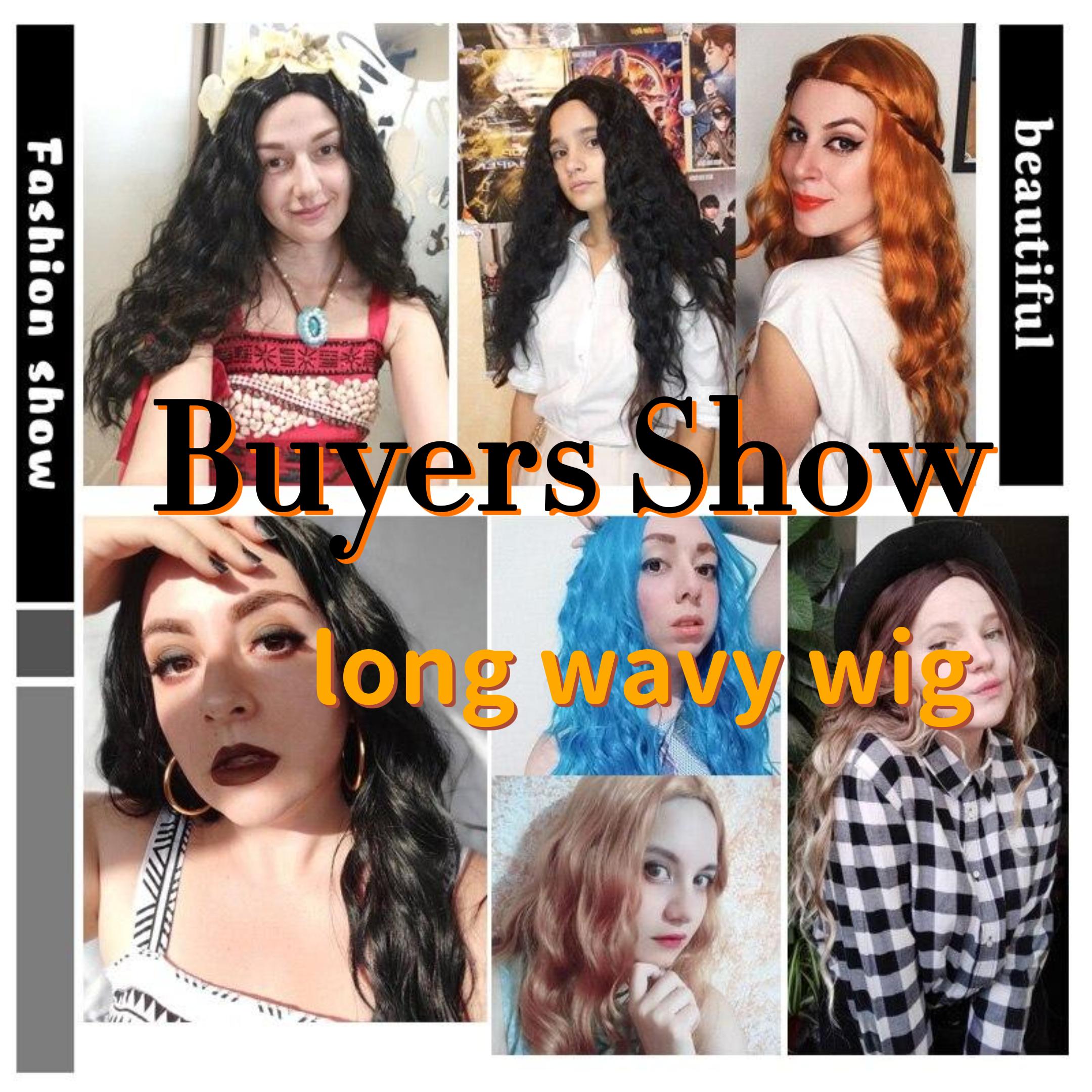 XINRAN Длинный волнистый женский парик, натуральные волосы с боковой частью, Ombre, синтетические парики, оранжевый/блондинный/розовый, парики для косплея, термостойкие для женщин