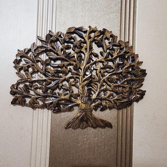 Рождественская деревянная настенная елка Настенное искусство, для домашнего декора 40,64 см