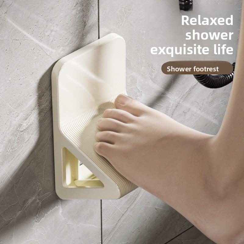 1 шт. Настенная педаль для мытья ног в ванной комнате без сверления, педаль для мытья ног, педаль для ног для беременных, педаль для обуви в душевой комнате, педаль для ног, столик для хранения