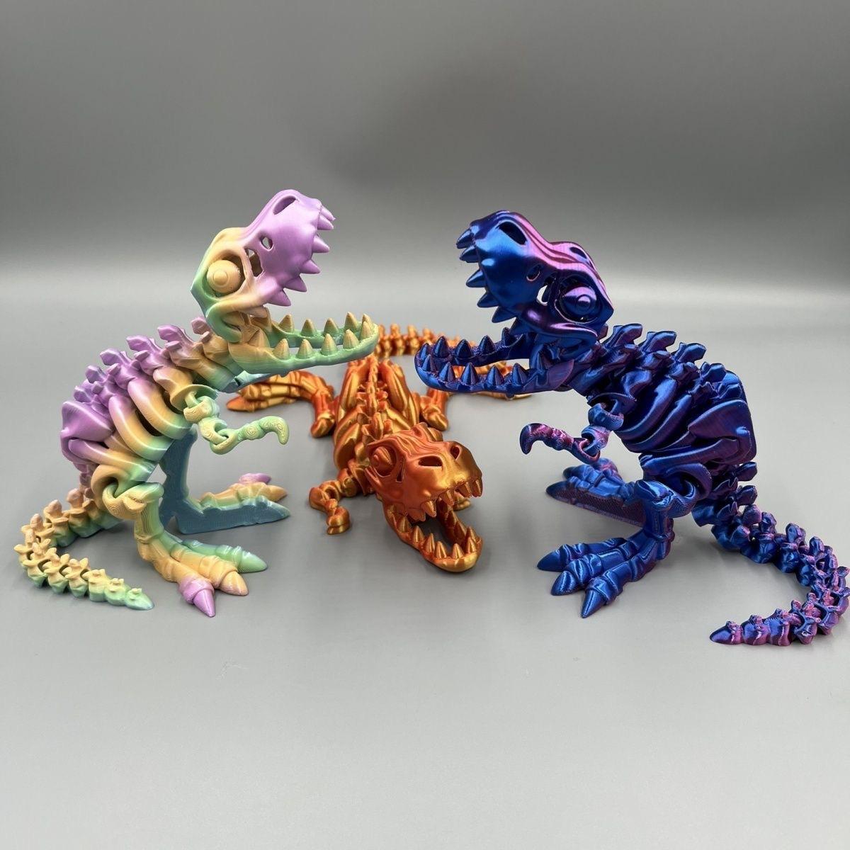 Movable Joint Toy Dinosaur Model Tyrannosaurus Rex Fossil Dragon 3D Printing Skull Decoration