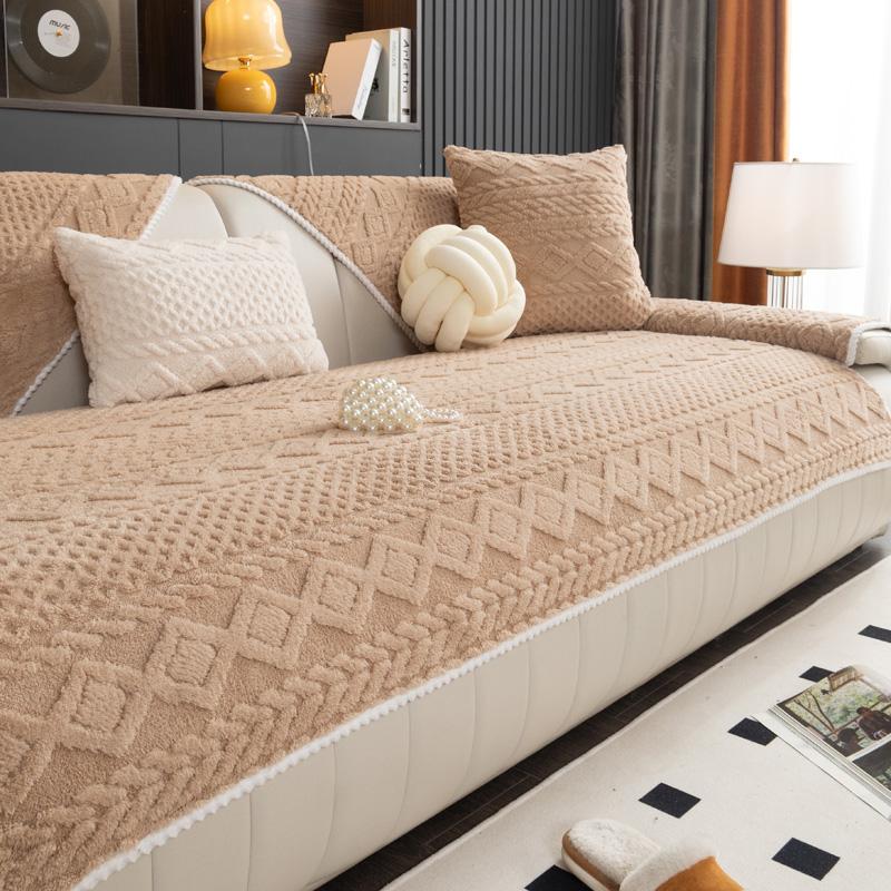 Чехлы на диван для гостиной, Нескользящий чехол для дивана, шезлонг, коврик для дивана, скандинавское универсальное угловое полотенце для дивана