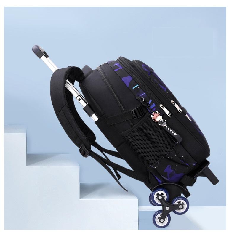 Backpack With Wheels School Bag Roller Student Backpack 6 Wheels (32*18*45CM)ZRY8005