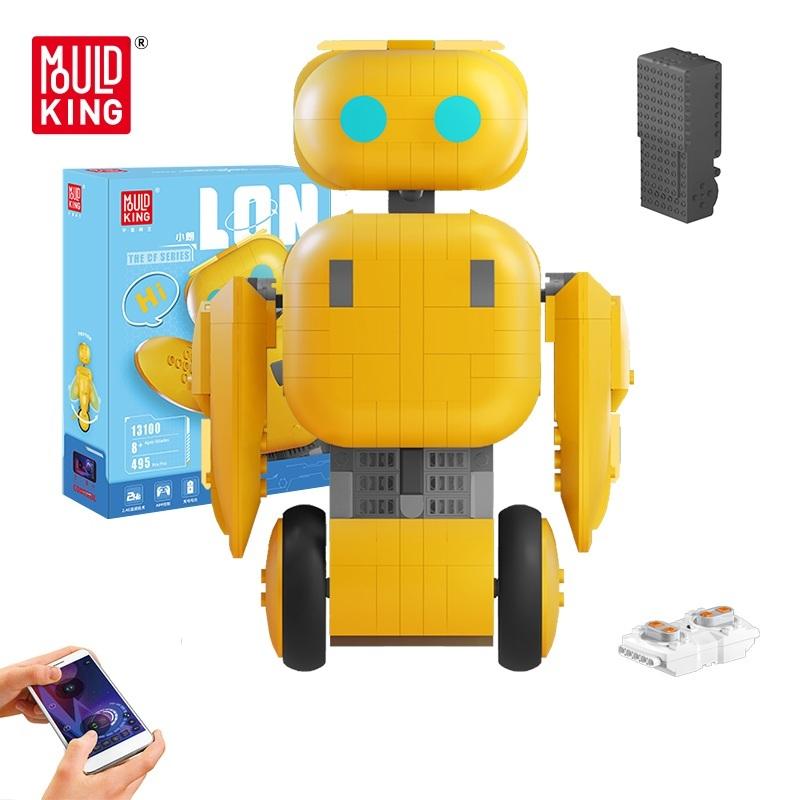 MOULD KING 13100 Креативные игрушки Техническое приложение RC Интеллектуальный робот Строительный блок Развивающие игрушки для детей Рождественские подарки