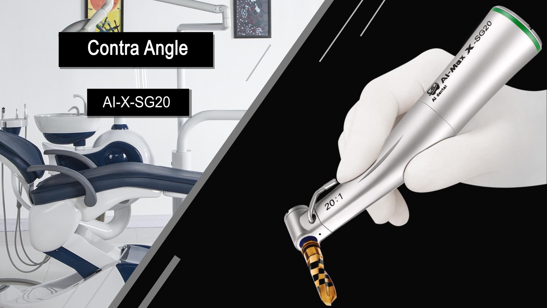 Зубной имплантат AI-X-SG20 20:1 угловой наконечник с внешним распылителем охлаждающей воды, без оптики